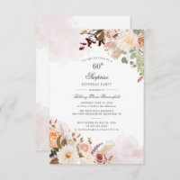Floral Botanical Pastel 60th Birthday Party