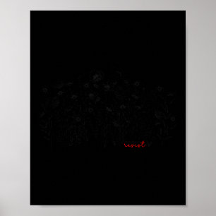 Floral Botanical Protest Liberal Resist Poster