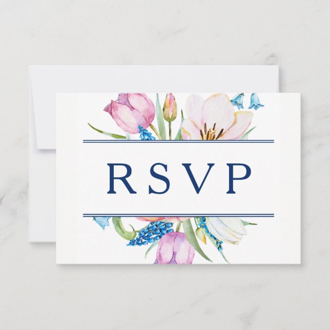 Floral Botanical RSVP Card (Front)
