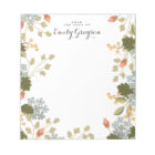 Floral Bounty Personalized Social Stationery