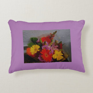 floral bouquet accent pillow