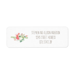 Floral Bouquet - Address Labels