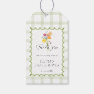 Floral Bouquet Baby Shower Momosa Bar Gift Tags