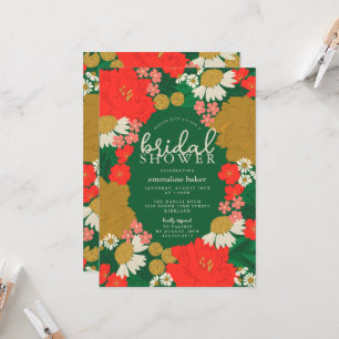 Floral Bouquet Bridal Shower Invitation