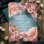 Floral Bouquet Fine Selection Luxury Save The Date Invitation<br><div class="desc">Elegant,  modern,  and delicate Mystical Floral Bouquet Fine Selection Luxury Save The Date wedding invitation that you can customize with your info to make it furthermore special. The romantic minimalist design features lovely and elegant calligraphy on a Beautiful background with a clean and simple look.</div>