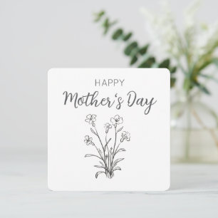 Floral Bouquet Happy Mother's Day Holiday Card