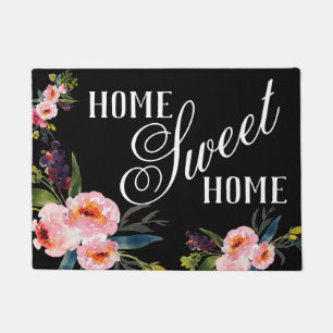 Floral Bouquet Home Sweet Home Doormat