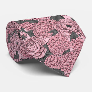Floral bouquet in pink tie