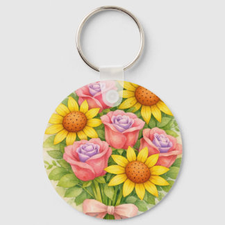Floral Bouquet Keychain