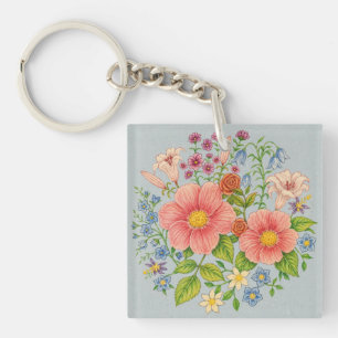 Floral Bouquet Keychain