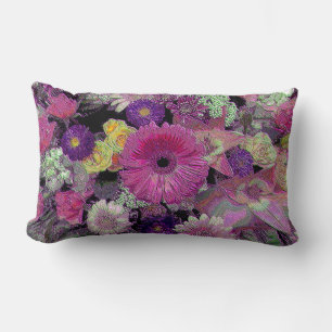 Floral Bouquet Lumbar Pillow