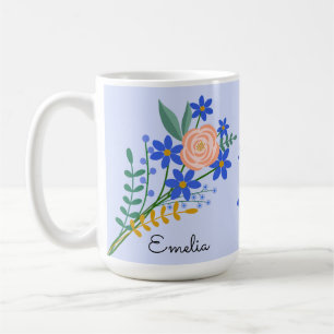Floral Bouquet Personalized Mug