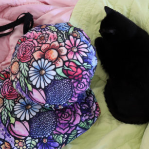 Floral Bouquet Spring Flower Round Pillow