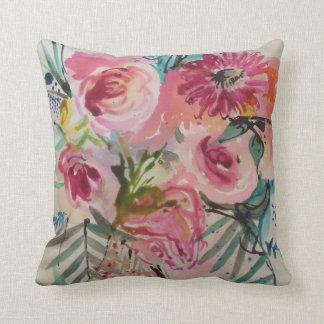 floral bouquet throw pillow