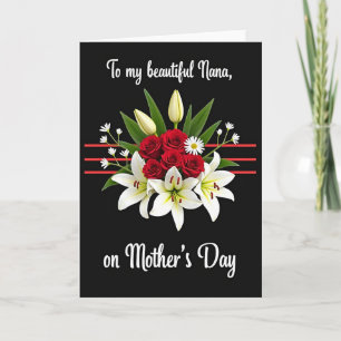 Floral Bouquet Tribute Card