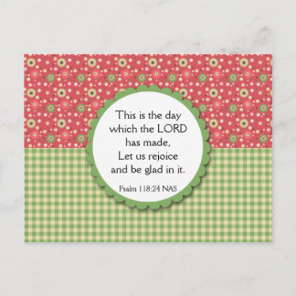 Floral Bouquet Variété Carte Postale Bible Verse