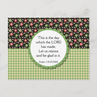 Floral Bouquet Variété Carte Postale Bible Verse
