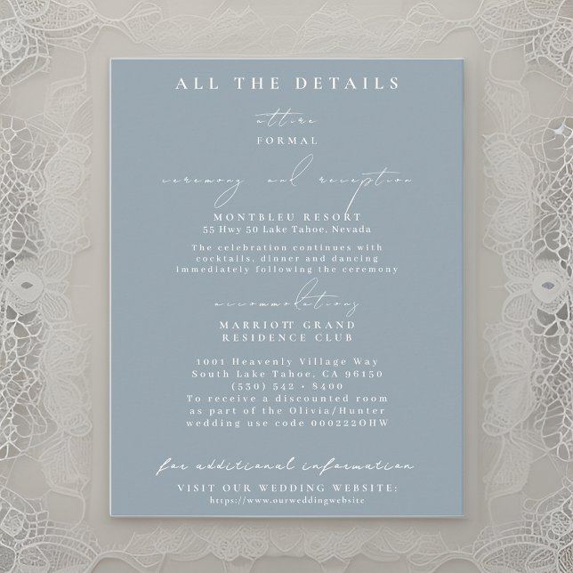 Floral Bouquet Wedding Details Enclosure Cards (Creator Uploaded)