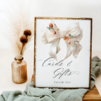 Floral Bow Baby in Bloom Cards and Gifts