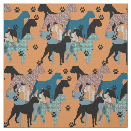 Floral Boxer print fabric