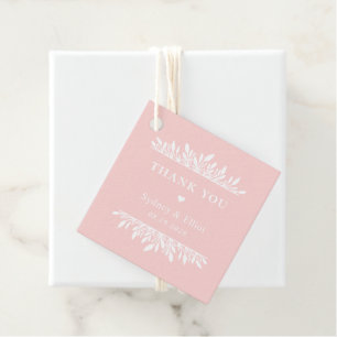 Floral Brackets EDITABLE COLOR Wedding Favour Tags