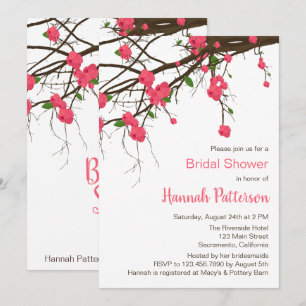 Floral Branch Bridal Shower Invitation
