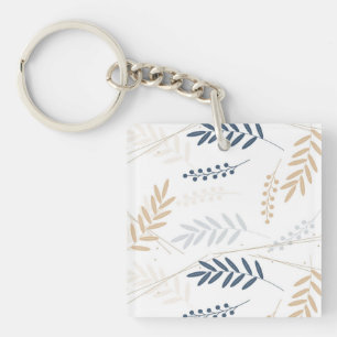 floral branch keychain