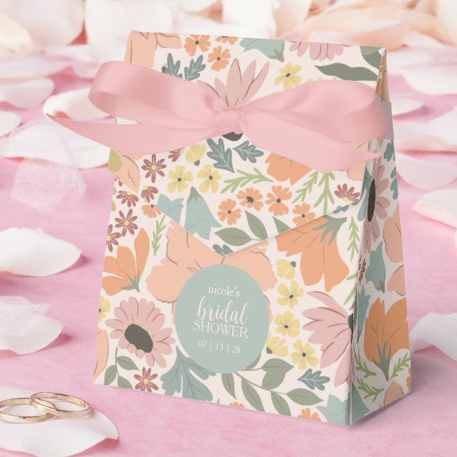 Floral Bridal Shower  Favor Box (Wedding)