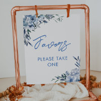 Floral Bridal Shower Favours Sign