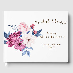 Floral Bridal Shower Guest Book