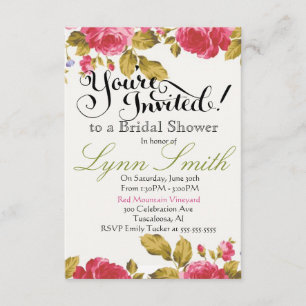 Floral Bridal Shower Invitation