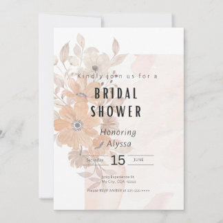 Floral Bridal Shower Invitation
