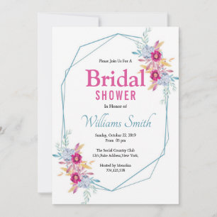 Floral Bridal Shower Invitation