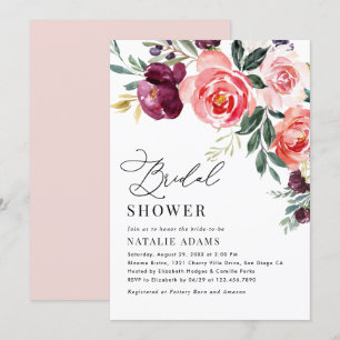 Floral Bridal Shower Invitation