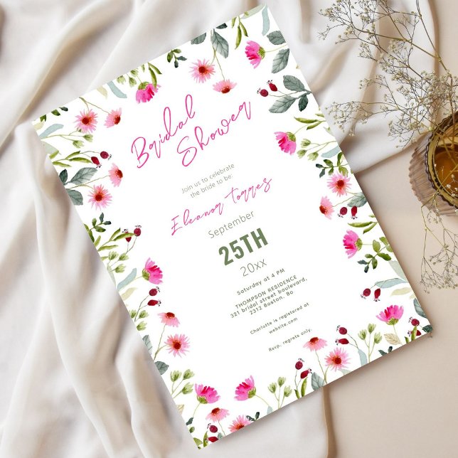 Floral Bridal Shower Invitation (Creator Uploaded)