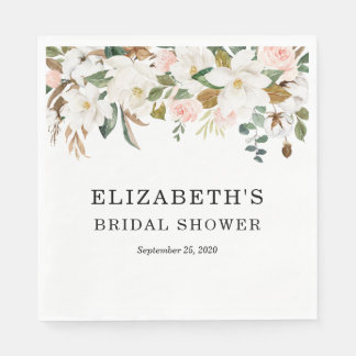 Floral Bridal Shower Napkins | Customized