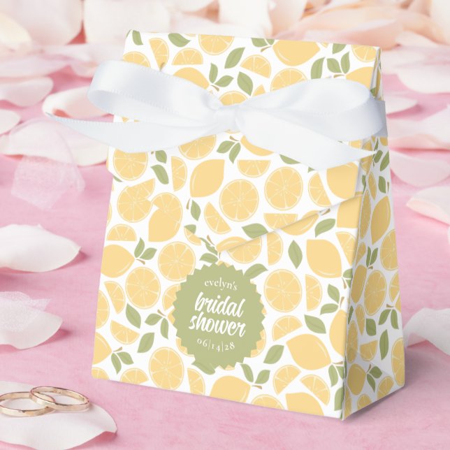 Floral Bridal Shower or Wedding Personalized Favor Box (Wedding)