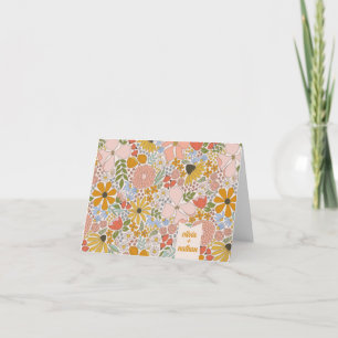 Floral Bridal Shower Personalized Thank You Card