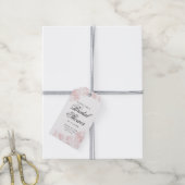 Floral Bridal Shower Pink Thank You Gift Tags (With Twine)