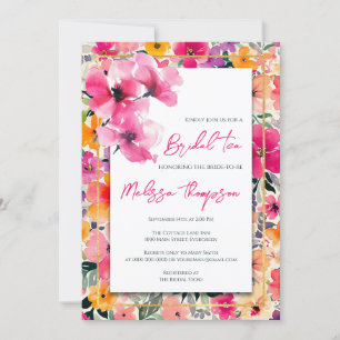 Floral Bridal Tea, Bridal Shower Invitation