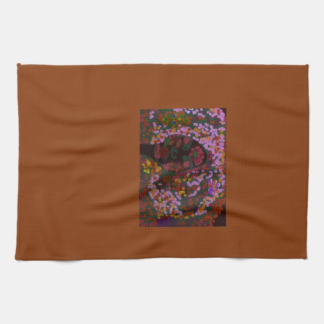 Floral Bride Kitchen Towel (Horizontal)