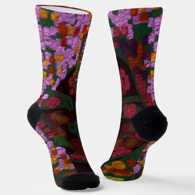 Floral Bride Socks (Angled)