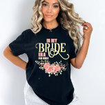 Floral Bride to be Bridal Shower T-Shirt<br><div class="desc">Celebrate the upcoming bride-to-be with our exquisitely designed Pink floral Bridal Shower t-shirt. Perfectly capturing the joy and anticipation of this special occasion, this t-shirt features a beautiful blend of watercolor pink flowers with the saying In my bride era with the customized wedding date. Beautiful script font and blush pink...</div>