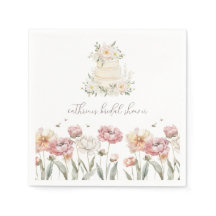 Floral Bride to Bee Bridal Shower Napkins