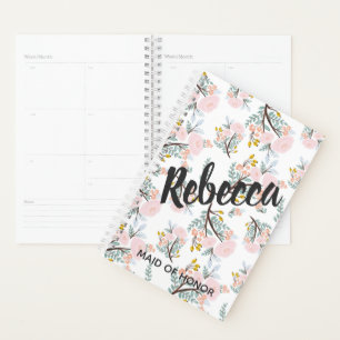 Floral Bridesmaid Blush Wedding planner rose