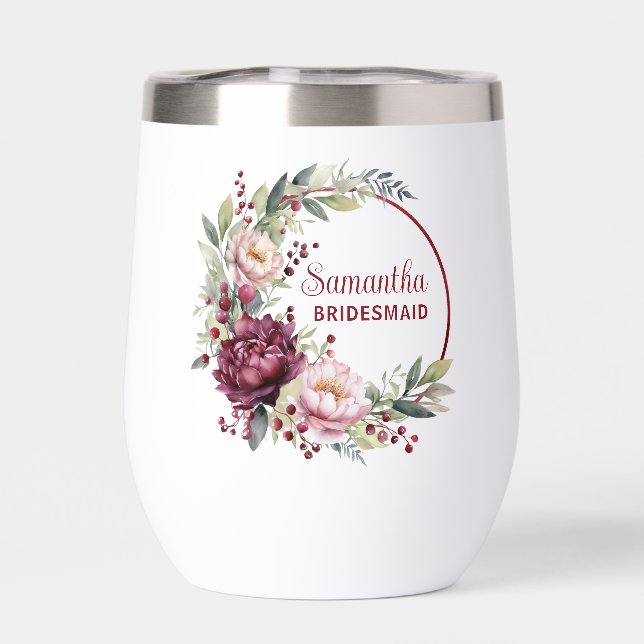 Floral Bridesmaid cadeau de faveur (Arrière)