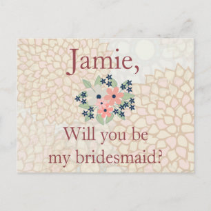 Floral Bridesmaid Invitation