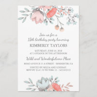 Floral Brithday Party Vintage