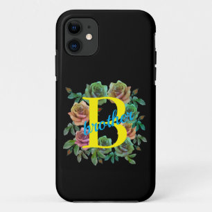 FLORAL BROTHER CUSTOM LETTER iPhone 11 CASE
