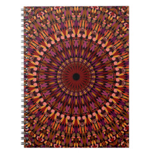 Floral Brown Mandala Design Notebook